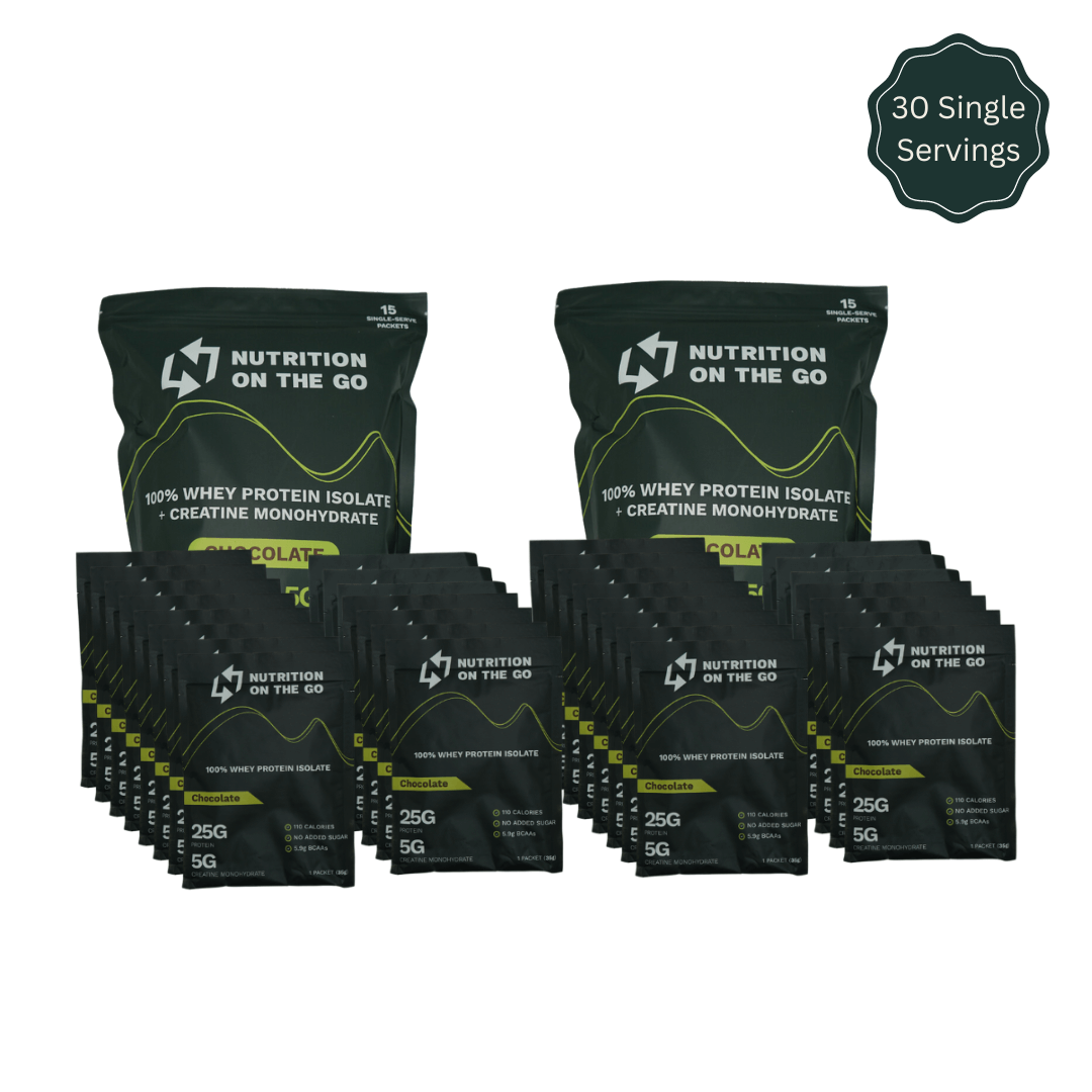 Whey + Creatine Single-Serve Packets – Nutrition On The Go™