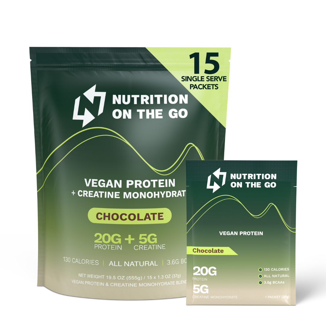 Vegan Protein Powder with Creatine | Single-Serve Travel Packets