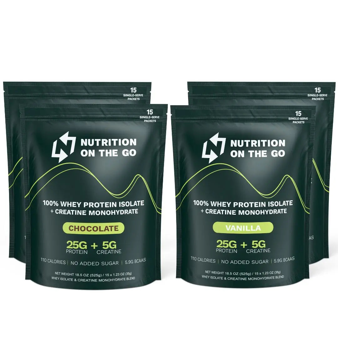 Whey Protein With Creatine Single-Serve Packets Nutrition On The Go™