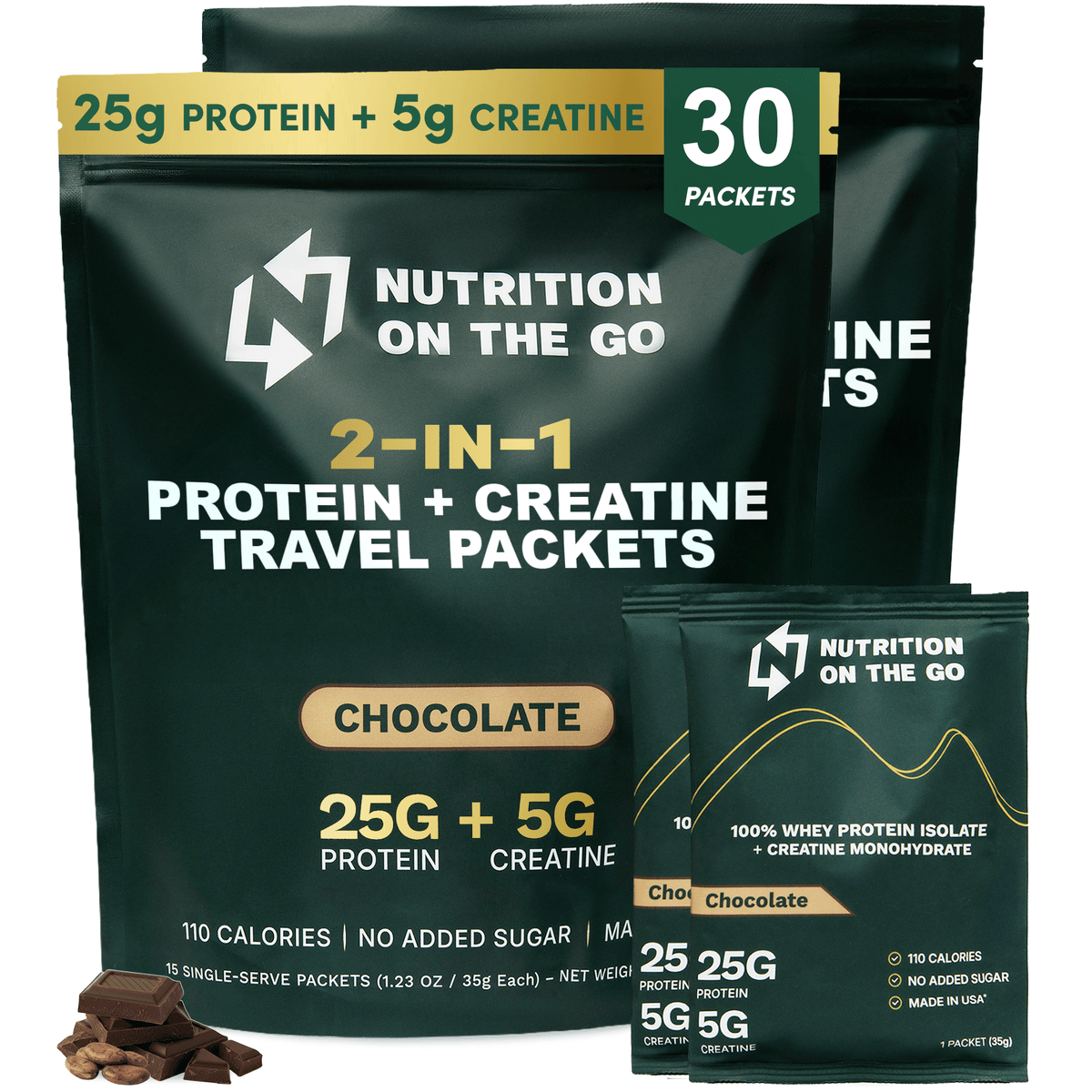 Whey Protein Isolate with Creatine | Single-Serve Packets